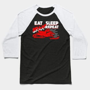 Eat Sleep Braap Repeat Snowmobiler Gift Baseball T-Shirt